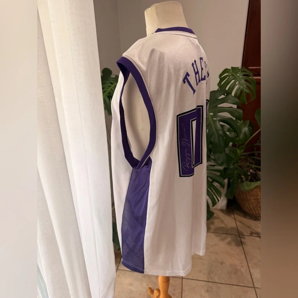Vintage Signed Sacramento Kings Reggie Theus #07 Adidas NBA Jersey‎  Size L